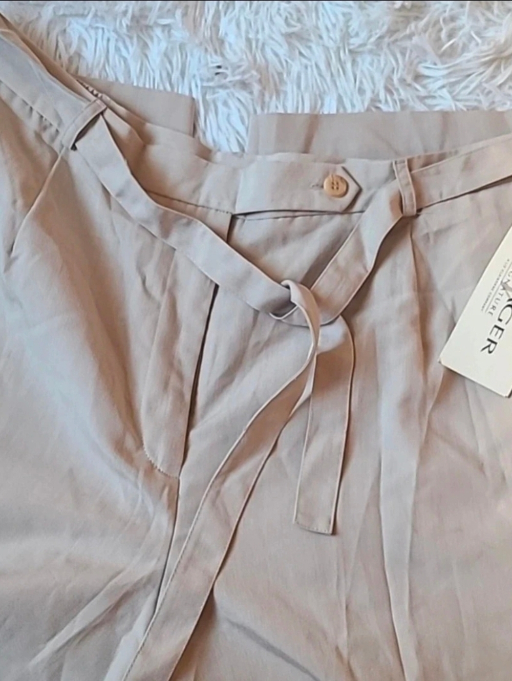NWT Villager Signature Khaki Belted Dress Pants - Plus Size 18W - Picture 4 of 7